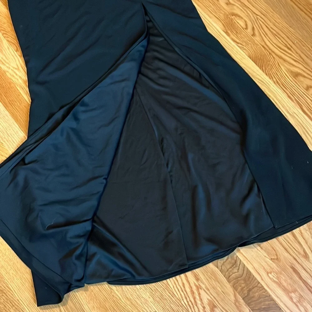 NWT BHLDN Adena Square-Neck Maxi Dress Black 16